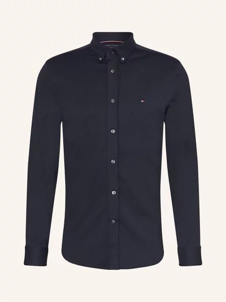 Tommy Hilfiger Koszula Performance Fit blau granatowa