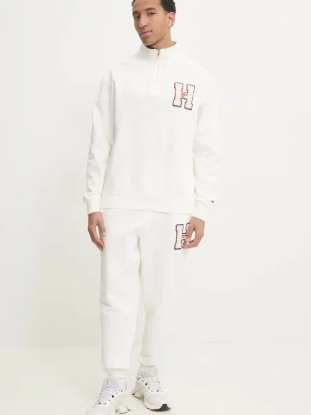 Tommy Jeans bluza z aplikacją beżowy