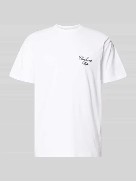 T-shirt z wyhaftowanym logo model Gracious' Carhartt Work In Progress biała