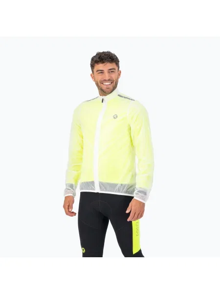 Cyklistická bunda Rogelli Emergency white bílá