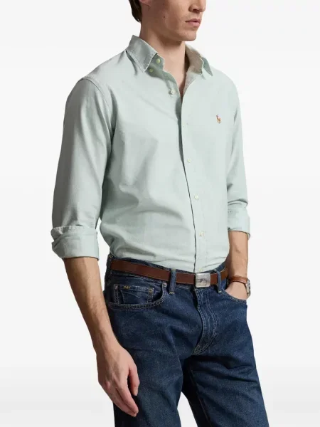 Șosete Polo Ralph Lauren cu model herringbone cu broderie plasă albastru
