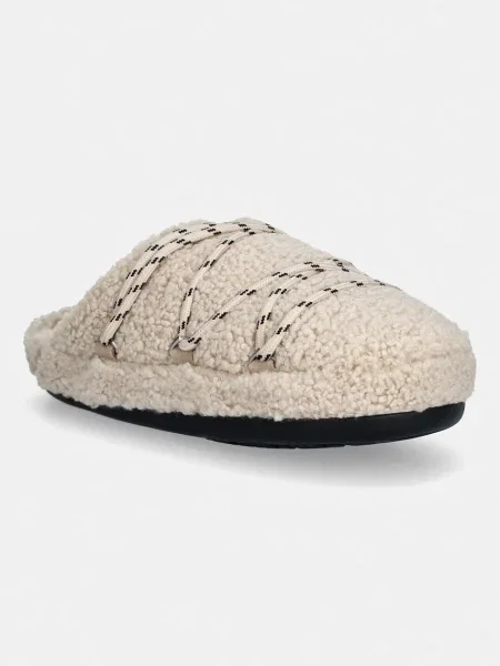 Moon Boot kapcie MB TEDDY SLIPPER beżowe