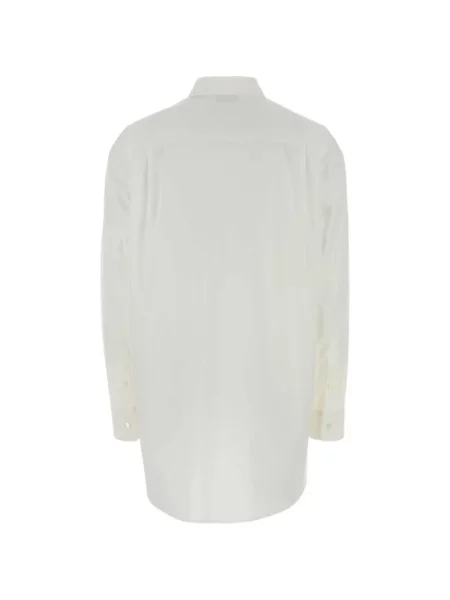 Lung cămașă Jil Sander din poplin alb