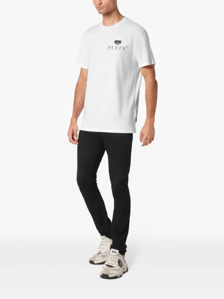 Tričko Philipp Plein s potiskem bílé