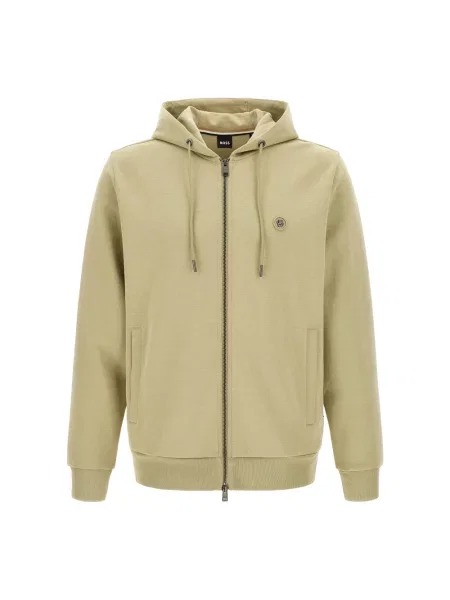 Bluza z kapturem Boss z kapturem beżowa