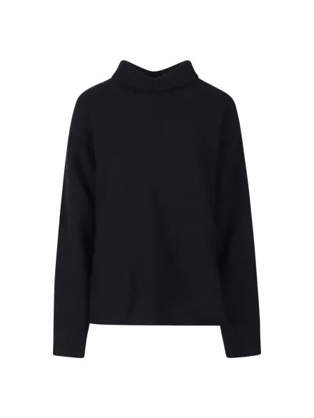 Sweter z golfem Bottega Veneta wełniany do golfa niebieski