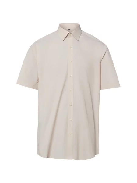 Finshley & Harding koszulka z krótkim rękawem Mężczyźni Modern Fit 38 beżowy