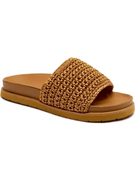 Gant Șlapi Mardale cu adaos de piele auriu