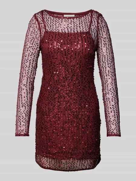 Sukienka mini z cekinowym obszyciem model ‘Lino’ Leger