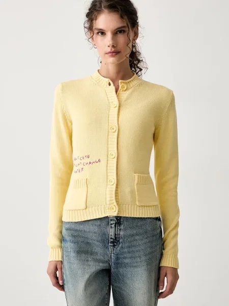 Max&Co. cardigan pentru femei din URLO galben