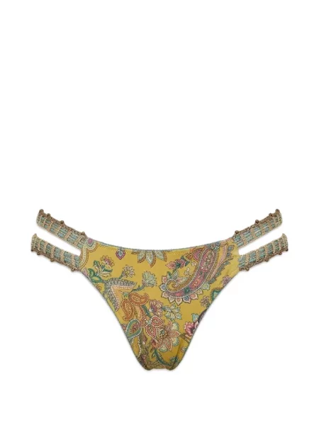 Bikini Del Maar cu imagine cu model paisley galben