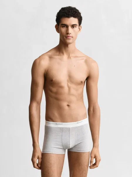 Gant priliehavé boxerky pánske s elastanom sivá