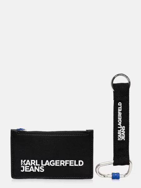 Портмоне и ключодържател Karl Lagerfeld Jeans черно