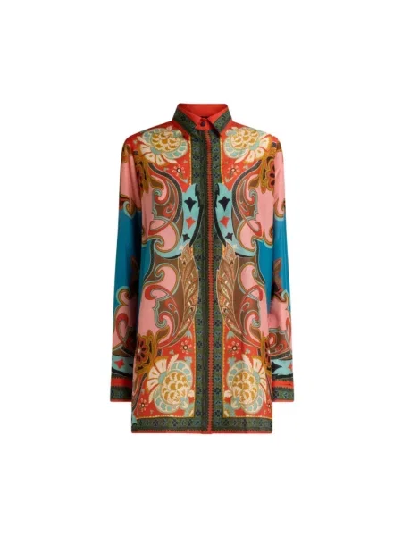 Wielobarwność koszula Etro z nadrukiem