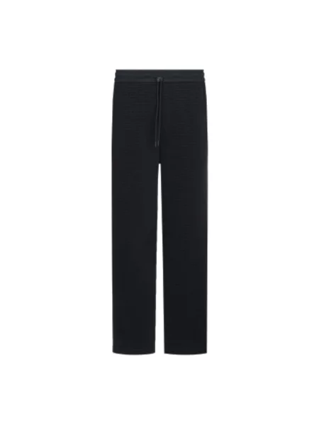 Spodnie Emporio Armani z logo niebieskie