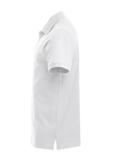 Clique Classic Lincoln S/S — Koszulka polo z bawełny nowoczesny krój – biała