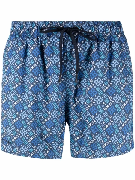 Slip de baie Tagliatore cu imagine albastru