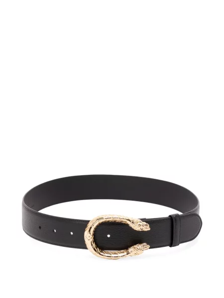 Cu centură curea Gucci din piele negru