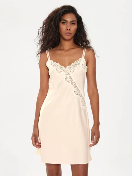 Nočna srajca LAUREN RALPH LAUREN bela