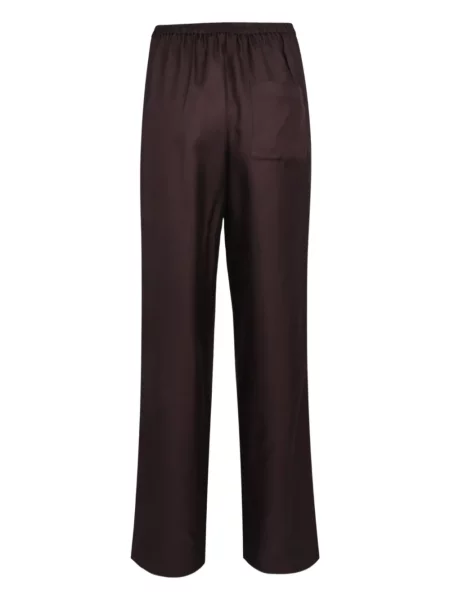 Pantaloni Loulou De Saison de mătase maro