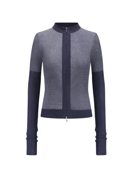 Cardigan Oude Waag tricotate albastru