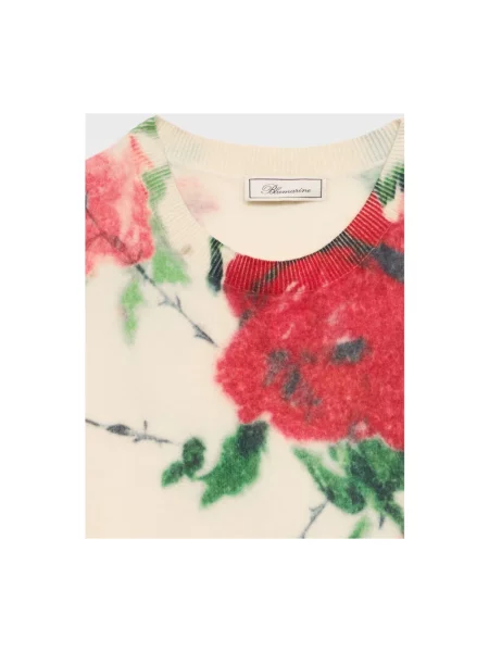 Sweter Blumarine z kaszmiru z nadrukiem