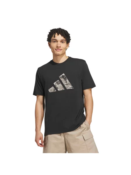 ADIDAS SPORTSWEAR Funkčné tričko sivá / čierna biela