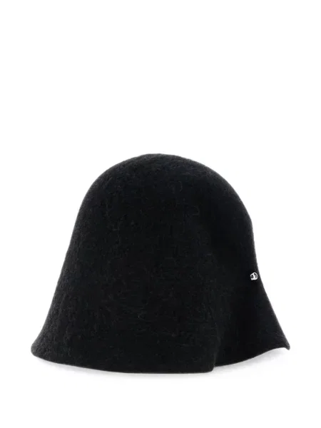 Căciulă Jacquemus de lână asimetrică negru