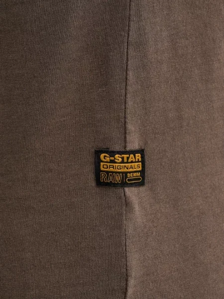 Футболка G-Star однотонна коричневий