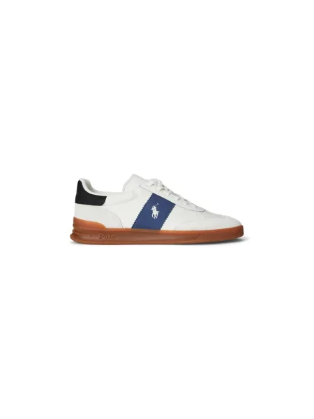 Sneakersy Polo Ralph Lauren skórzane białe