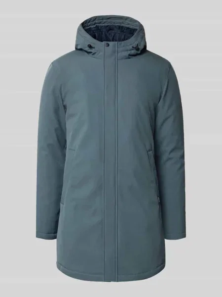 Parka o kroju regular fit z kapturem model ‘Madeston’ Matinique niebieska