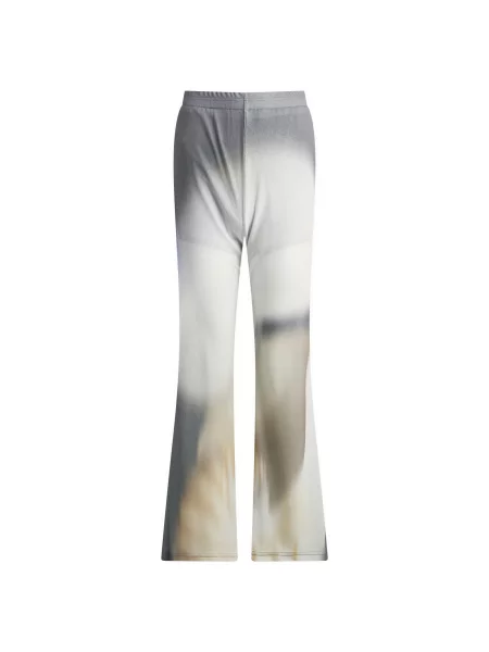 Spodnie dzwony Kijun z nadrukiem dzwony szare