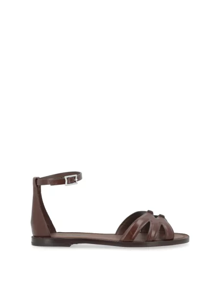 Sandały Max Mara brązowe