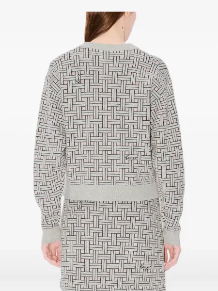 Cardigan Kenzo cu decolteu rotund gri