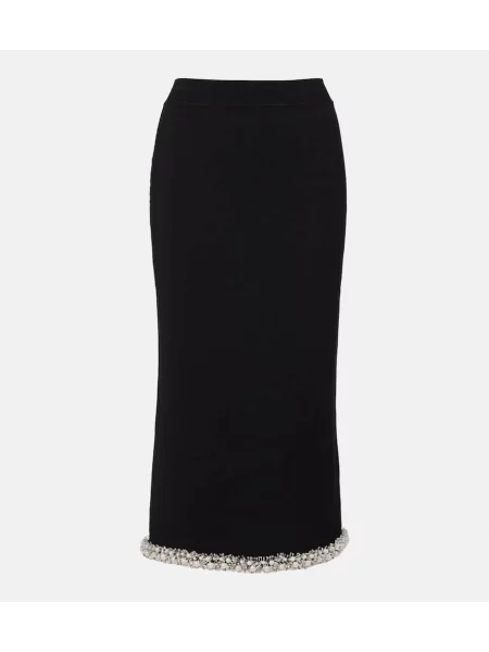 Fustă tip creion Simkhai tricotate negru