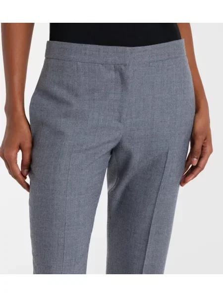 Pantaloni Mcqueen de lână gri
