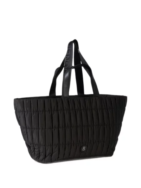 Matlasat geantă shopper Bogner negru
