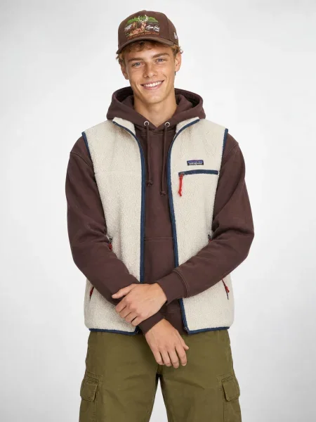 Vestă Patagonia retro bej