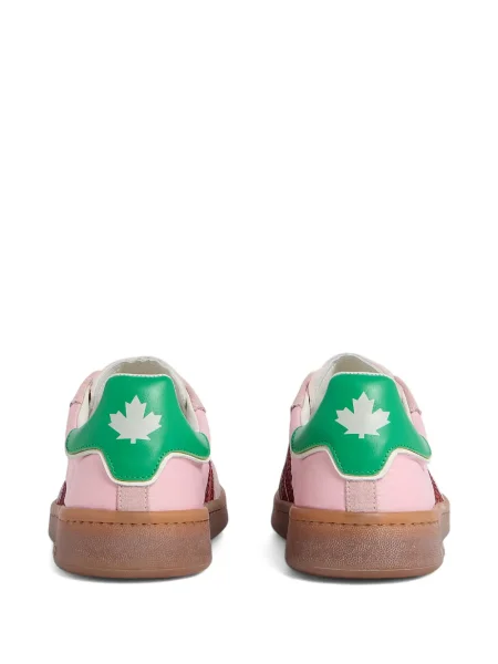 Sneakers Dsquared2 με κορδόνια με δαντέλα ροζ