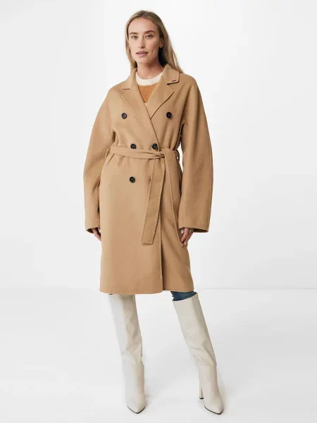 Пальта та плащі MEXX вовна/поліестер бежевий