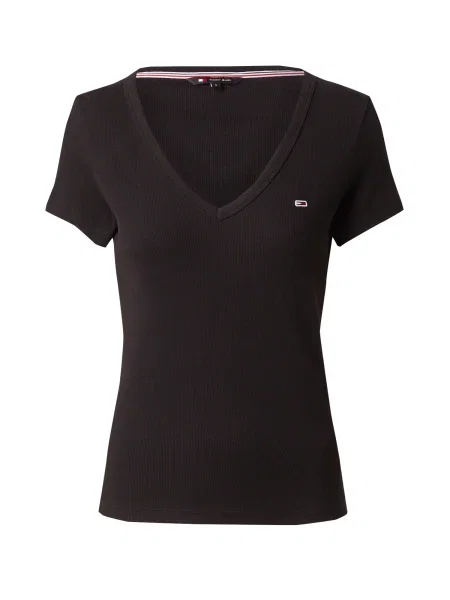 Tommy Jeans Tricou Essential bleumarin / roșu alb negru