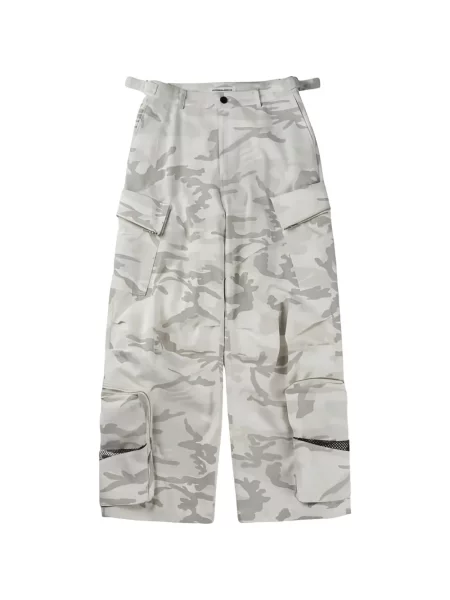 Pantaloni cargo Fffpostalservice cu imagine cu model camuflaj gri
