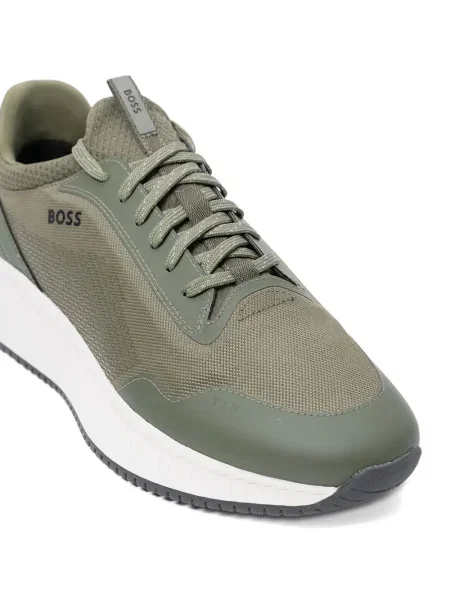 Sneakerși Boss plasă verde