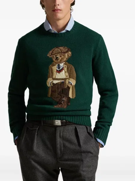Ριγέ polo Polo Ralph Lauren με κουκούλα με αυτόγραφο λευκό