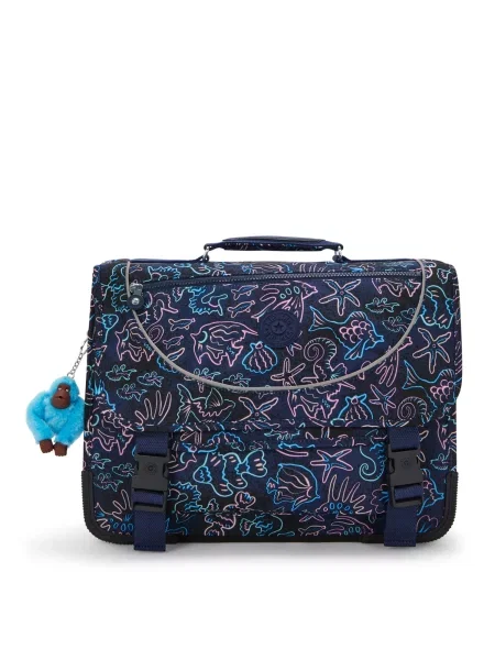 KIPLING Ruksak Preppy mornarsko / tirkiz / svijetloplava / roza plava