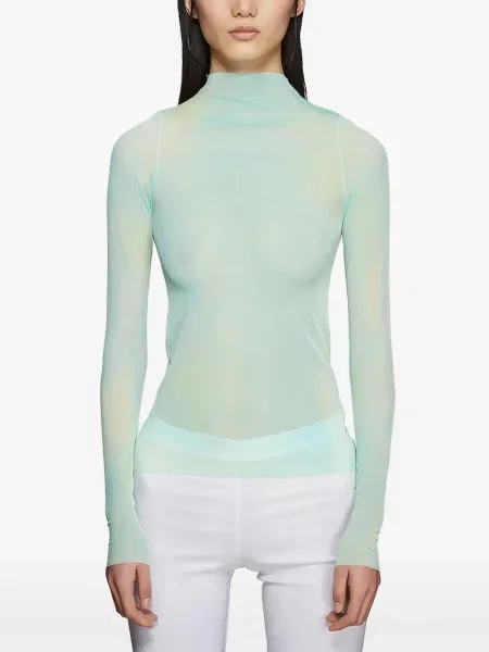 Lung tricou Collina Strada cu legături verde