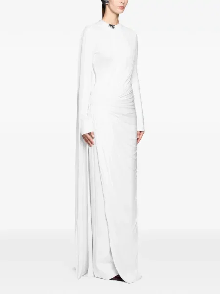 Sukienka maxi Chats By C.dam drapowana biała