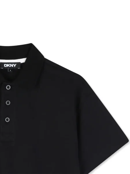 Koszulka polo dziecięca Dkny czarna