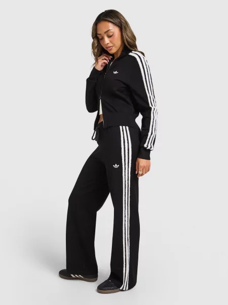 ADIDAS ORIGINALS Kalhoty Firebird černá bílá