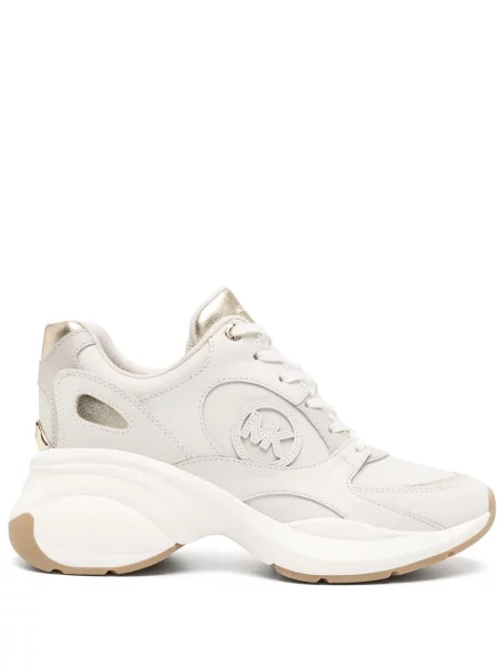 Sneakerși Michael Kors din piele alb